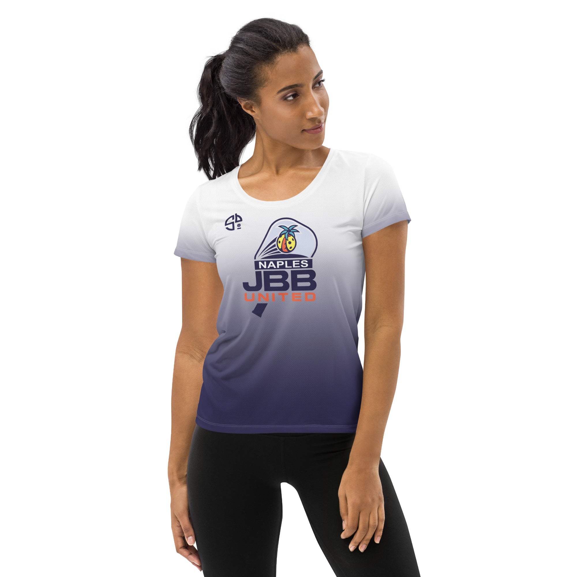 Amy Porter 9 Naples JBB United™ SKYblue™ 2023 Authentic Retro Jersey - Violet Noir Ombre