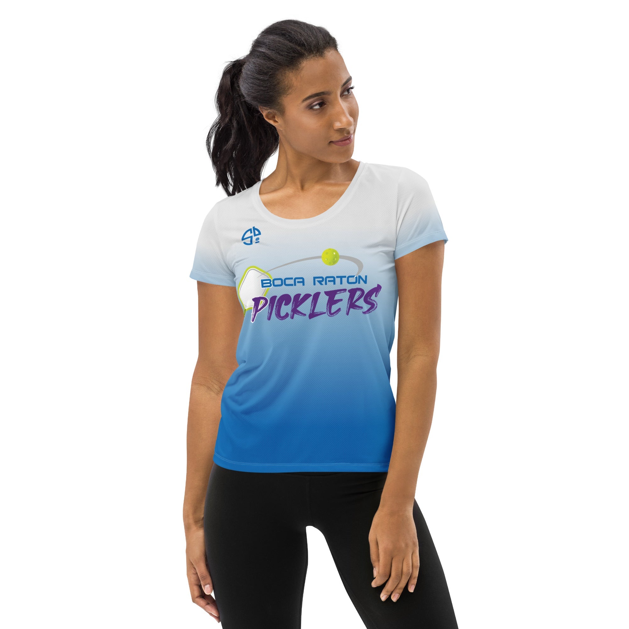 Susan Retamar 46 Boca Raton Picklers™ SKYblue™ 2023 Authentic Retro Women's Short Sleeve Jersey