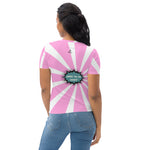 Load image into Gallery viewer, Where the Fun Begins™ Women&#39;s Pop-Art Pink &amp; White Jersey - NPC Signature Collection by SKYblue Pickleball
