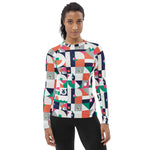Load image into Gallery viewer, Dink &amp; Drive under the Sun Ambient women's long sleeve pickleball shirt, UPF 50+ – front view, second angle
