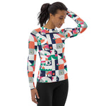 Load image into Gallery viewer, Dink &amp; Drive under the Sun Ambient women's long sleeve pickleball shirt, UPF 50+ – right side view
