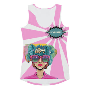 NPC Signature Collection by SKYblue Pickleball, where the fun truly begins with our "Where the Fun Begins™!" Women's Tank Top!