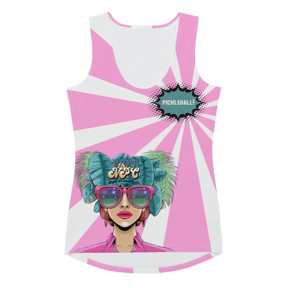 Where the Fun Begins!™ Women's Sleeveless Tank Top – NPC Signature Collection by SKYblue Pickleball