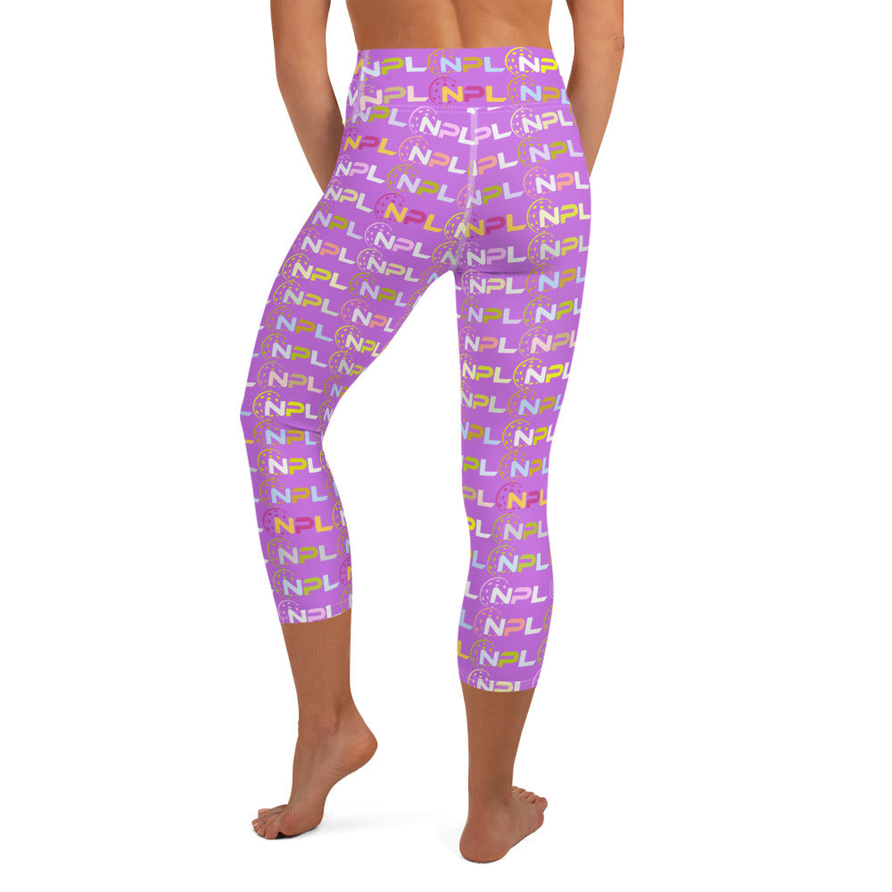 NPL™ Pop-Art Women's Pickleball Capris, UPF 50+ Lavender