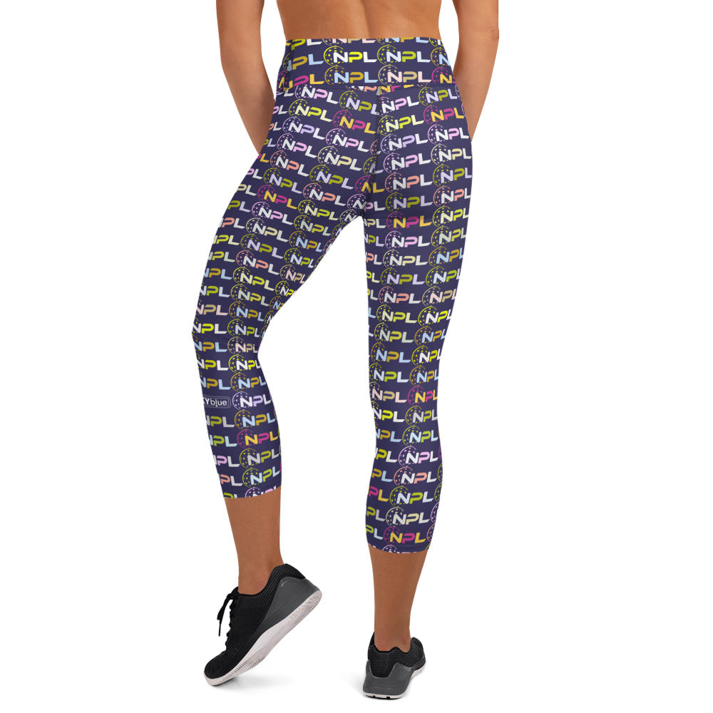 NPL™ POP-ART WOMEN'S PICKLEBALL CAPRIS, UPF 50+, Violet Noir