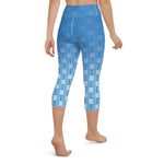 Load image into Gallery viewer, &quot;I Campi da Pickleball©&quot; Turquoise High Waisted Women&#39;s Pickleball Capris – UPF 50+
