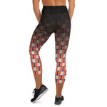 Load image into Gallery viewer, &quot;I campi da Pickleball™&quot;  High-Waisted Pickleball Capris for Women, UPF 50+ - Orange
