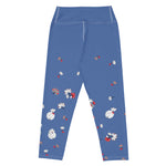 Load image into Gallery viewer, Spring Dink Gradient© Red, White &amp; Blue Capri Leggings, UPF 50+
