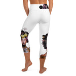 Load image into Gallery viewer, Got Pickleball on my Mind!™ High-Waisted Capris, White UPF 50+
