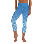 Load image into Gallery viewer, &quot;I Campi da Pickleball©&quot; Turquoise High Waisted Women&#39;s Pickleball Capris – UPF 50+
