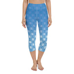 Load image into Gallery viewer, &quot;I Campi da Pickleball©&quot; Turquoise High Waisted Women&#39;s Pickleball Capris – UPF 50+
