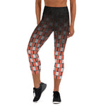 Load image into Gallery viewer, &quot;I campi da Pickleball™&quot;  High-Waisted Pickleball Capris for Women, UPF 50+ - Orange
