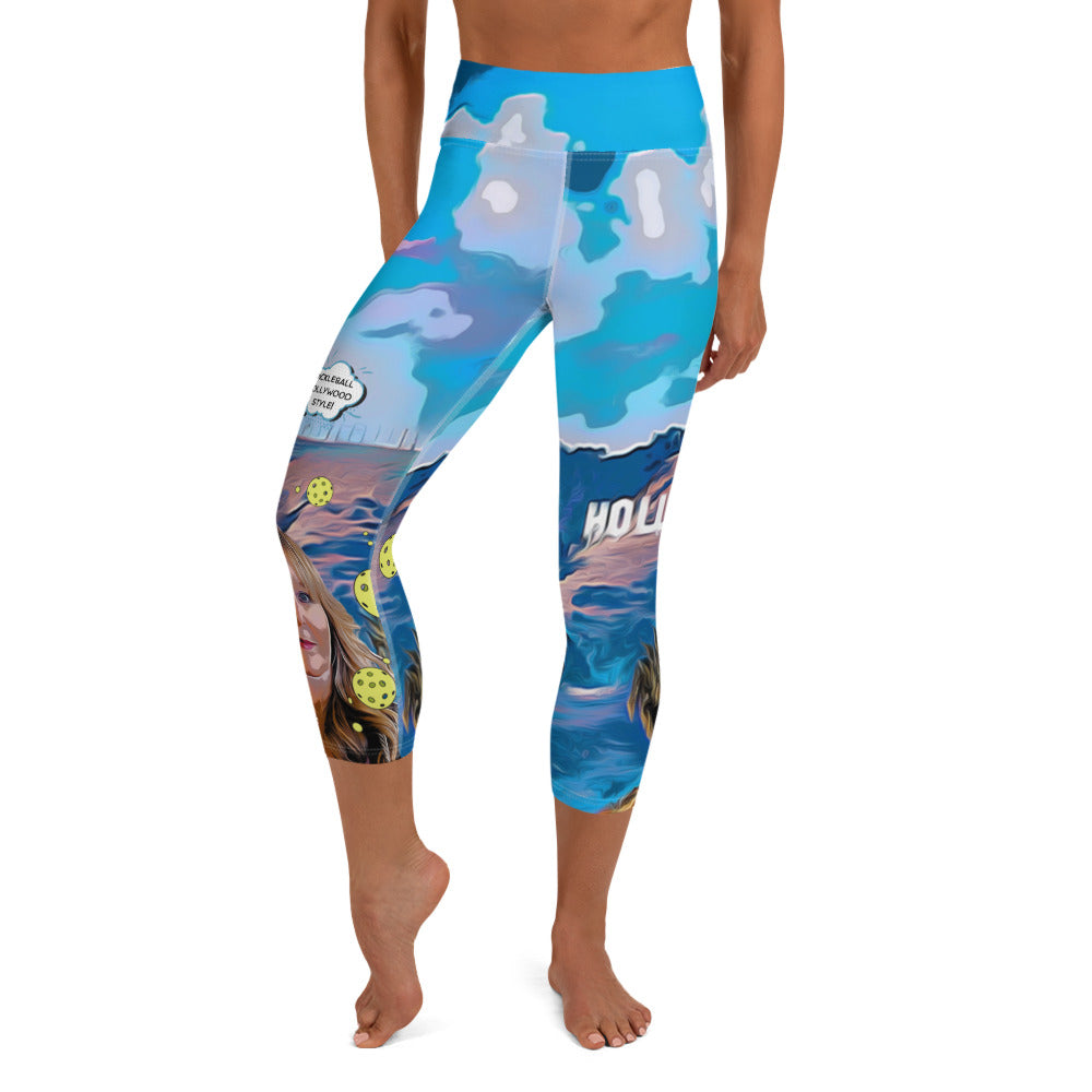 Got Pickleball on my Mind™ Hollywood Style Women's High-Waisted Capris UPF 50+