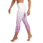 Load image into Gallery viewer, &quot;I Campi da Pickleball©&quot; Ombre Moderate Pink High Waisted Women&#39;s Pickleball Capris, UPF 50+
