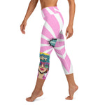 Load image into Gallery viewer, NPC Retro Collection Pop-Art Women&#39;s High-Waisted Pickleball Capris, UPF 50+
