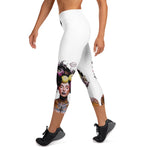 Load image into Gallery viewer, Got Pickleball on my Mind!™ High-Waisted Capris, White UPF 50+
