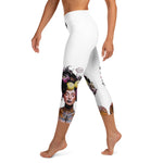 Load image into Gallery viewer, Got Pickleball on my Mind!™ High-Waisted Capris, White UPF 50+
