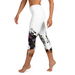 Load image into Gallery viewer, Tengo Pickleball En Mi Mente!™ aka Got Pickleball on my Mind!™ Women&#39;s White Pickleball Capris, UPF 50+
