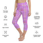 Load image into Gallery viewer, NPL™ Pop-Art Women&#39;s Pickleball Capris, UPF 50+ Lavender
