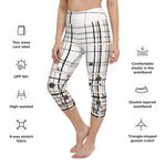 Load image into Gallery viewer, Got Pla(yed)id© Beige &amp; Black High Waisted Women&#39;s Golf Capris, UPF 50+
