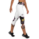 Load image into Gallery viewer, Got Pickleball on my Mind!™ High-Waisted Capris, White UPF 50+
