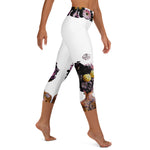 Load image into Gallery viewer, Got Pickleball on my Mind!™ High-Waisted Capris, White UPF 50+
