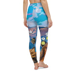 Load image into Gallery viewer, Got Pickleball on my Mind™ Hollywood Style Women&#39;s High-Waisted Leggings UPF 50+
