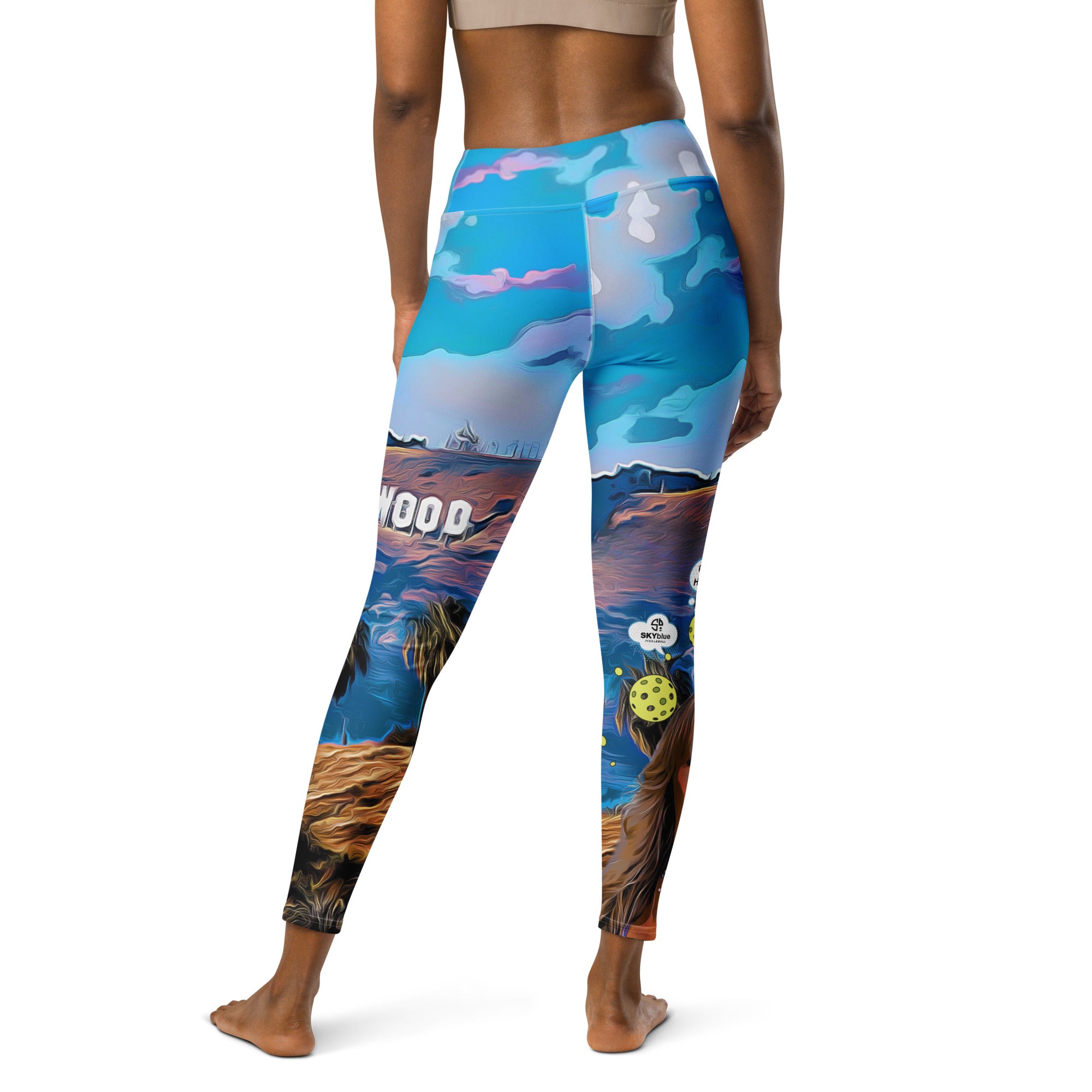 Got Pickleball on my Mind™ Hollywood Style Women's High-Waisted Leggings UPF 50+