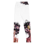 Load image into Gallery viewer, Got Pickleball on my Mind™ Women&#39;s High-Waisted Leggings UPF 50+ - White &amp; Purple | &quot;Hab nur Pickleball
