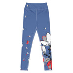 Load image into Gallery viewer, Spring Dink Gradient™ Red, White &amp; Blue Fleur Grande High-Waisted Leggings UPF 50+
