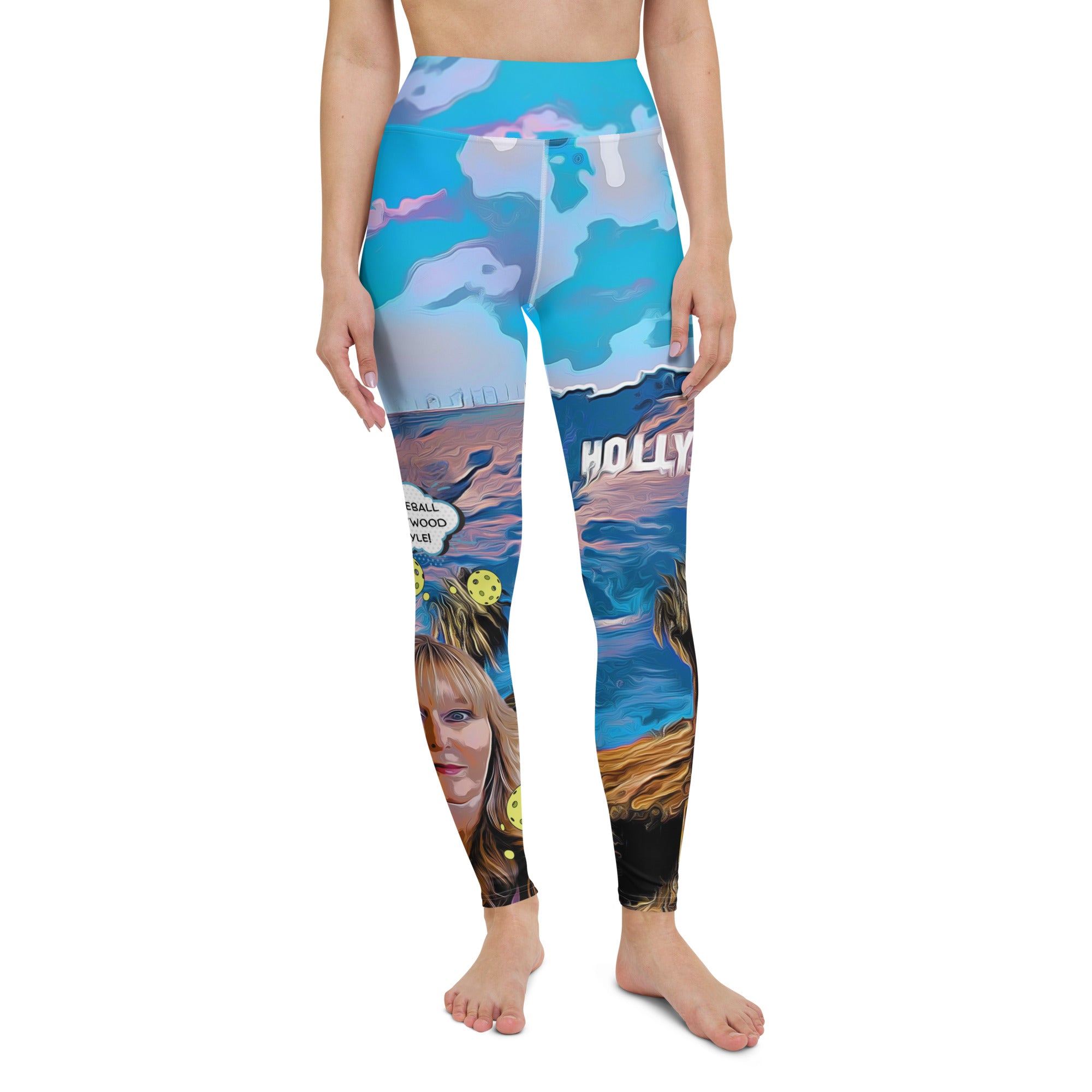 Got Pickleball on my Mind™ Hollywood Style Women's High-Waisted Leggings UPF 50+