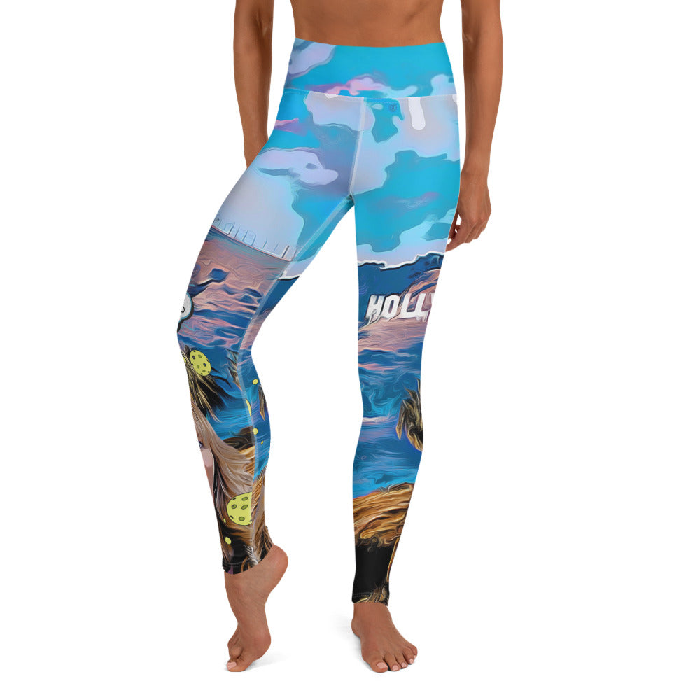 Got Pickleball on my Mind™ Hollywood Style Women's High-Waisted Leggings UPF 50+