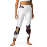 Load image into Gallery viewer, Got Pickleball on my Mind!™ High-Waisted Leggings, White UPF 50+
