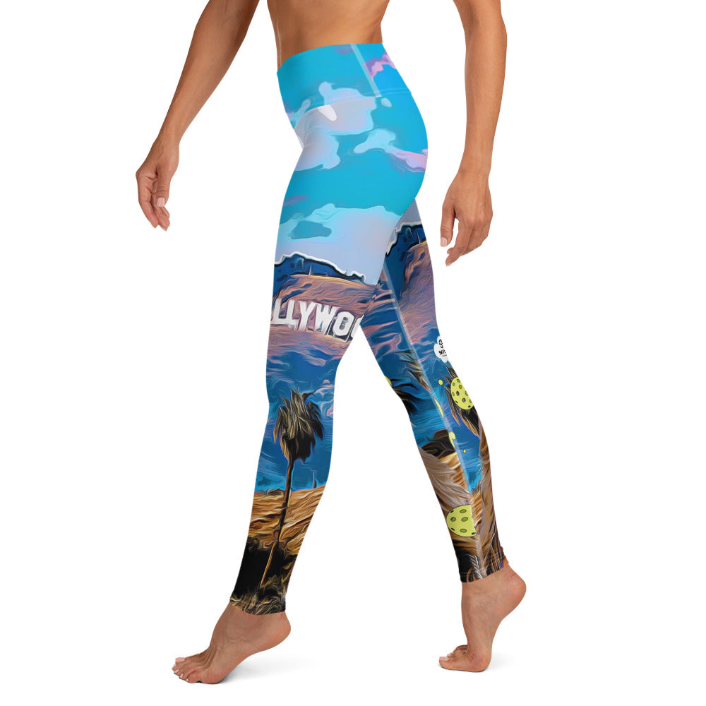 Got Pickleball on my Mind™ Hollywood Style Women's High-Waisted Leggings UPF 50+