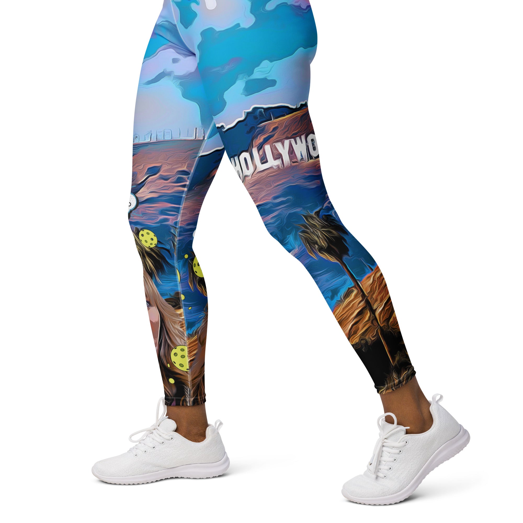 Got Pickleball on my Mind™ Hollywood Style Women's High-Waisted Leggings UPF 50+