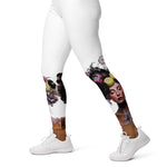 Load image into Gallery viewer, Got Pickleball on my Mind!™ High-Waisted Leggings, White UPF 50+
