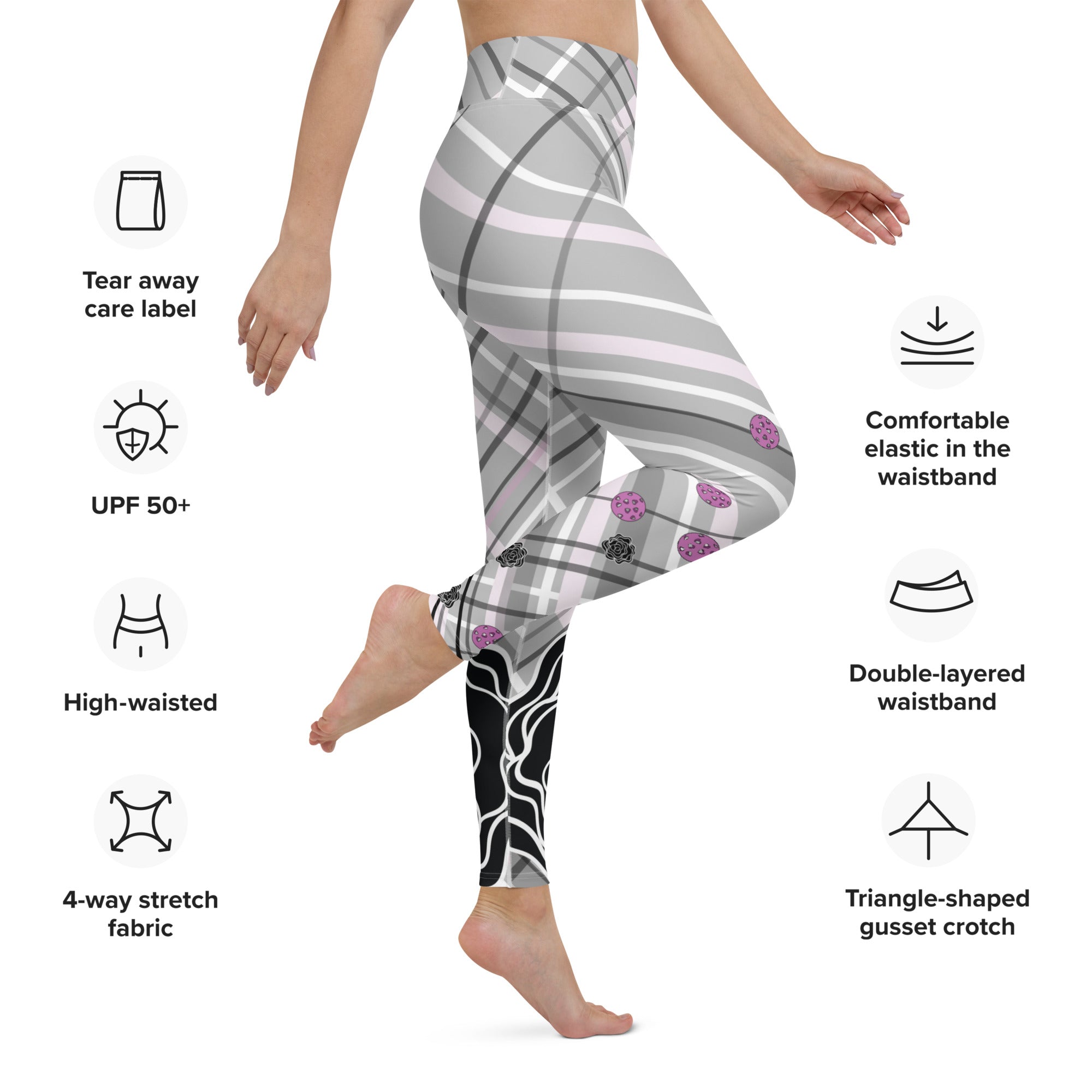 Love is in the Air© Fleur Pickleball Leggings for Women - UPF 50+