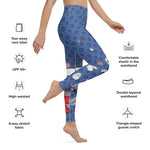 Load image into Gallery viewer, Spring Dink Logo Gradient™ Red, White &amp; Blue Fleur Grande High-Waisted Leggings!
