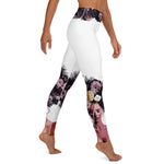 Load image into Gallery viewer, Got Pickleball on my Mind™ Women&#39;s High-Waisted Leggings UPF 50+ - White &amp; Purple | &quot;Hab nur Pickleball
