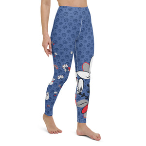 Spring Dink Logo Gradient™ Red, White & Blue Fleur Grande High-Waisted Leggings!