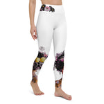 Load image into Gallery viewer, Got Pickleball on my Mind!™ High-Waisted Leggings, White UPF 50+
