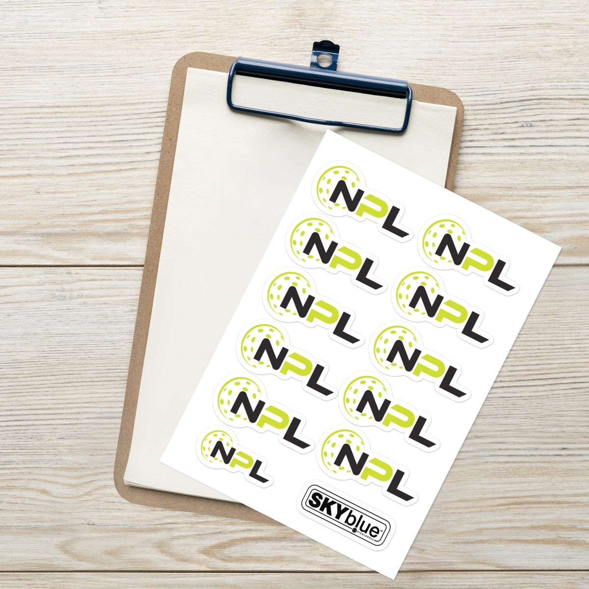 NPL™ ( National Pickleball League ) Sticker sheet – Skyblue Pickleball
