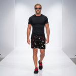 Load image into Gallery viewer, Mistletoe Pickleball© Men's Long Casual Pickleball Shorts, UPF 50+, worn by model | SKYblue Pickleball
