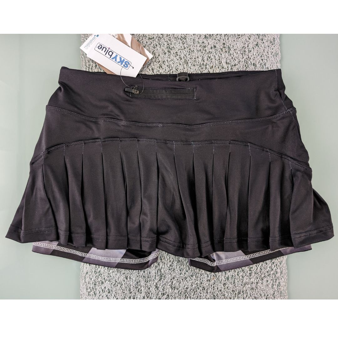 Retro Indy Drivers™ NPL™ Black & Checker Replica Pickleball Skort with 3 pockets - One of a kind!