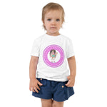 Load image into Gallery viewer, Mellie Toddler White Short Sleeve Shirt – &quot;Come Play Pickleball&quot;!
