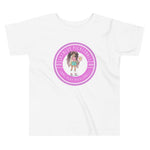 Load image into Gallery viewer, Mellie Toddler White Short Sleeve Shirt – &quot;Come Play Pickleball&quot;!
