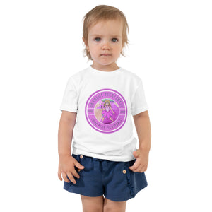 Princess Paddleton Toddler White Short Sleeve Shirt – "Come Play Pickleball"