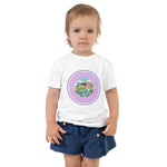 Load image into Gallery viewer, Pico and Flicka White Short Sleeve Toddler Shirt – &quot;Come Play Pickleball&quot;
