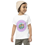 Load image into Gallery viewer, Pico and Flicka White Short Sleeve Toddler Shirt – &quot;Come Play Pickleball&quot;
