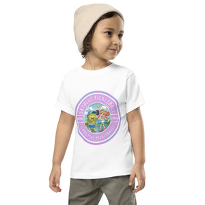 Pico and Flicka White Short Sleeve Toddler Shirt – "Come Play Pickleball"